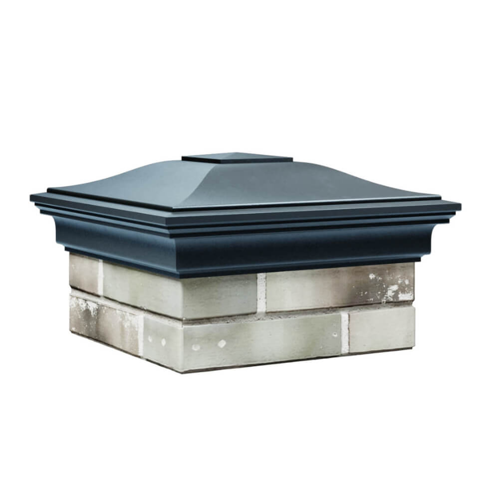 Колпак Zking Монблан Серый на столб 1.5х1.5 еврокирпича 0.7НФ (355х355мм) в Одинцово фото