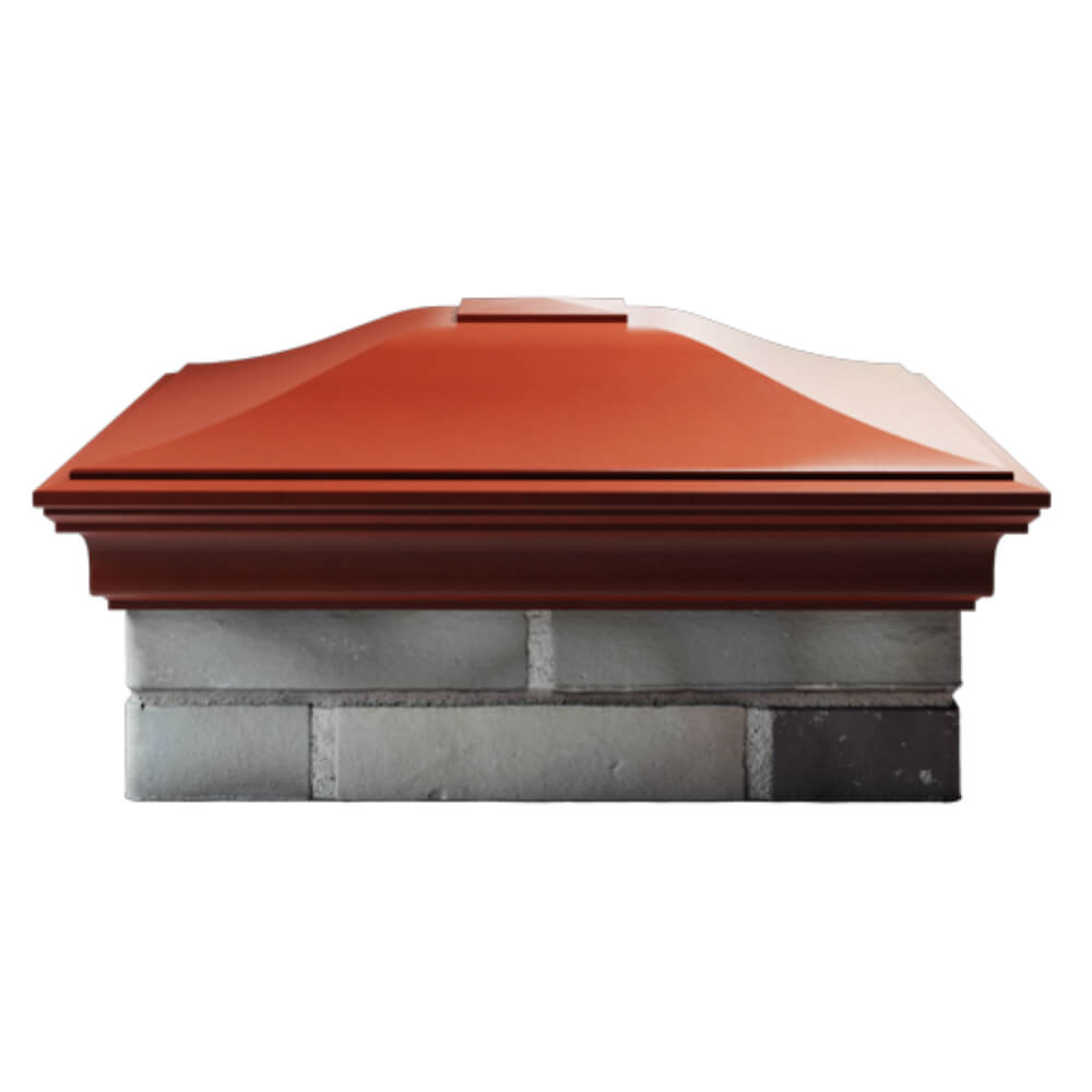 Колпак Zking Монблан Красный на столб 2х2 кирпича (515х515мм) в Одинцово фото