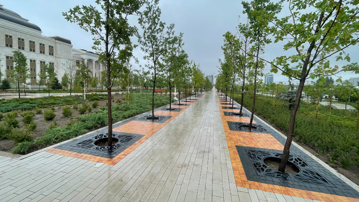 Приствольная решетка для дерева ZKING CRUST 1.2х1.2м Черная в Одинцово фото