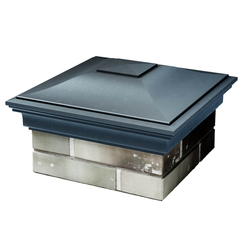 Колпак Zking Монблан Серый на столб 1.5х1.5 кирпича (385х385мм) в Одинцово фото