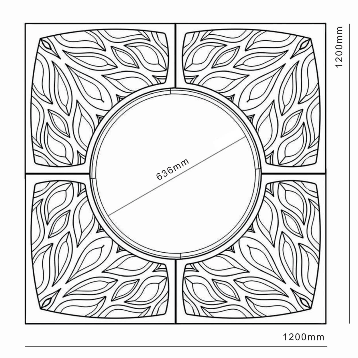 Приствольная решетка для дерева ZKING CRUST 1.2х1.2м Черная в Одинцово фото