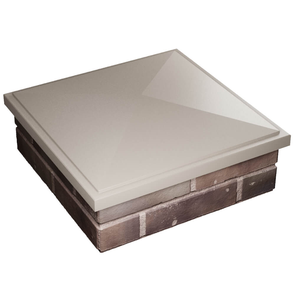 Колпак Zking БонаМоно Бежевый на столб 2х2 кирпича (515х515, 530х530мм) в Одинцово фото