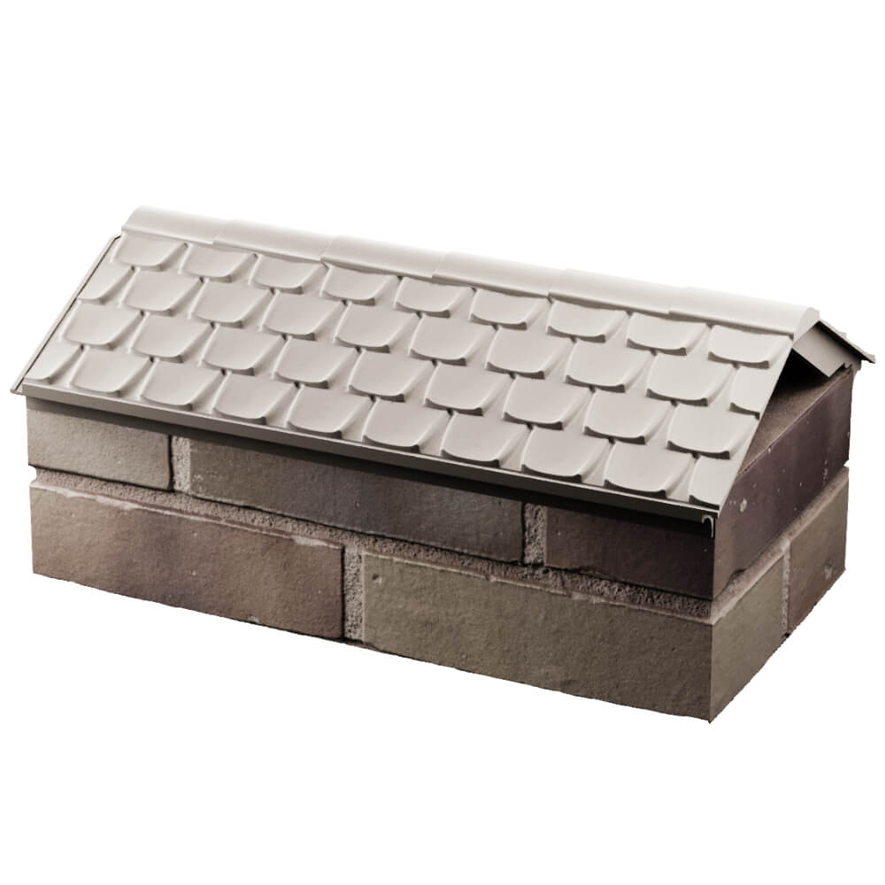 Парапет Zking Эльбрус Бежевый с посадкой на 1 кирпич (255мм) в Одинцово фото