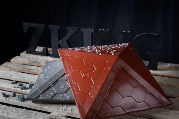 Колпак Zking Эверест Красный на столб 1.5х1.5 кирпича (390х390мм) в Одинцово фото