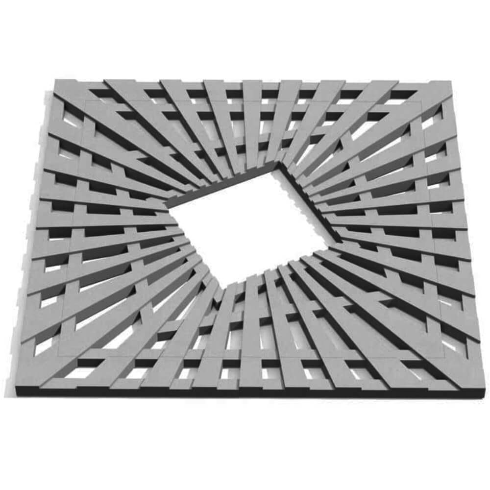 Приствольная решетка для дерева ZKING ATMOSPHERE 1.2х1.2м Серая Одинцово фото