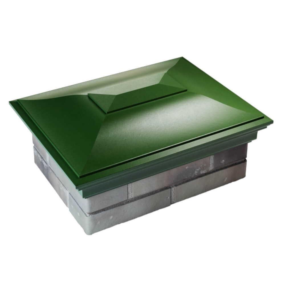 Колпак Zking Монблан Зеленый на столб 2х1.5 кирпича (515х385мм) Одинцово фото