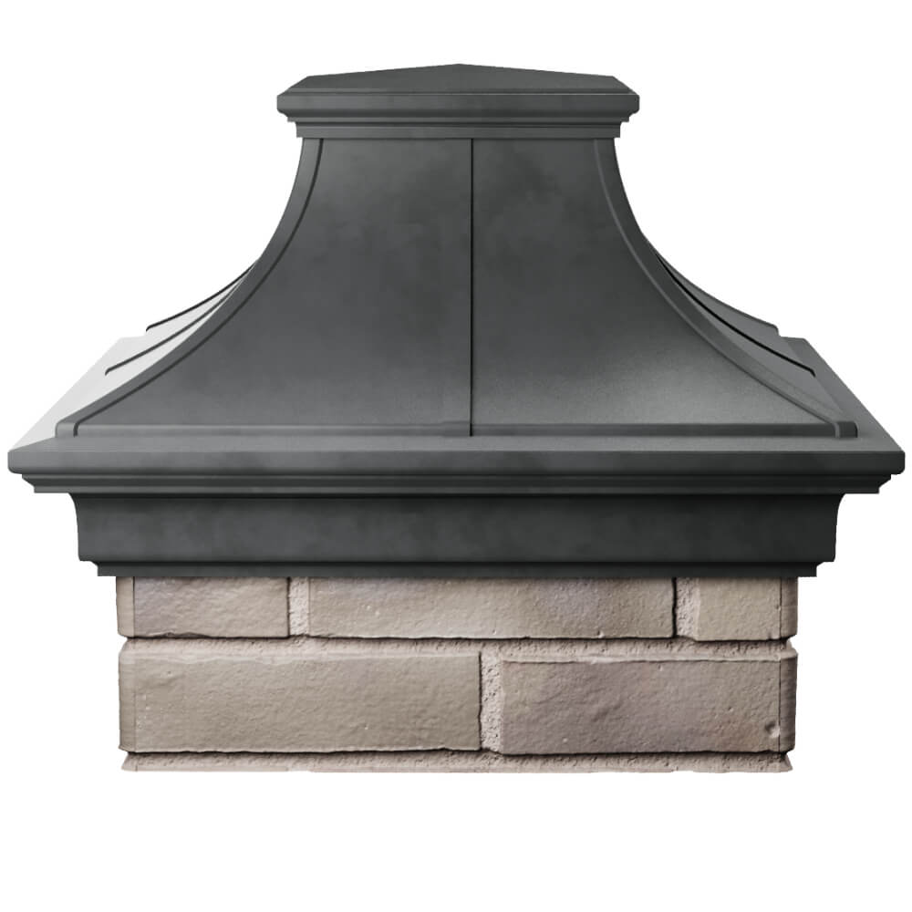 Колпак Zking Монблан Премиум Серый на столб 1.5х1.5 кирпича (385х385мм) Одинцово фото