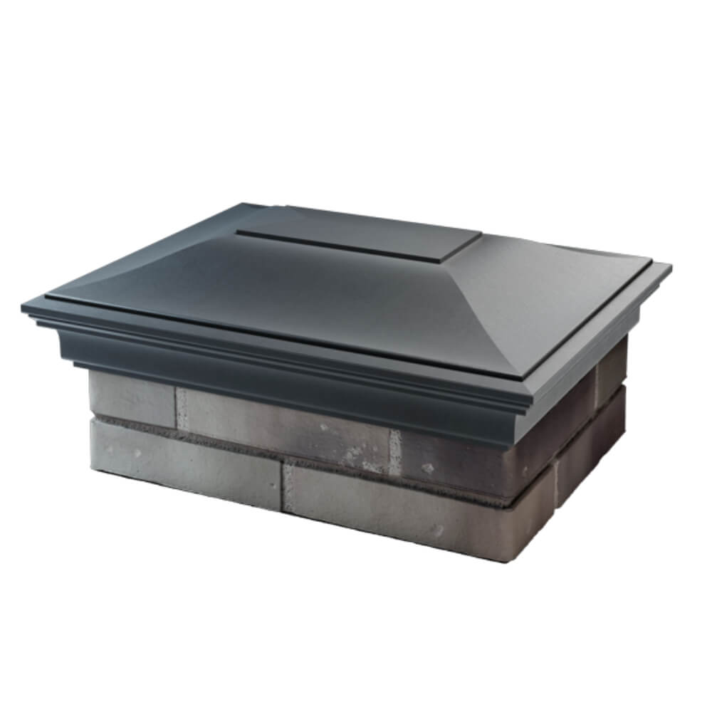 Колпак Zking Монблан Серый на столб 2х1.5 кирпича (515х385мм) в Одинцово фото