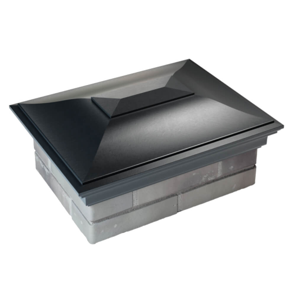 Колпак Zking Монблан Черный на столб 2х1.5 кирпича (515х385мм) Одинцово фото