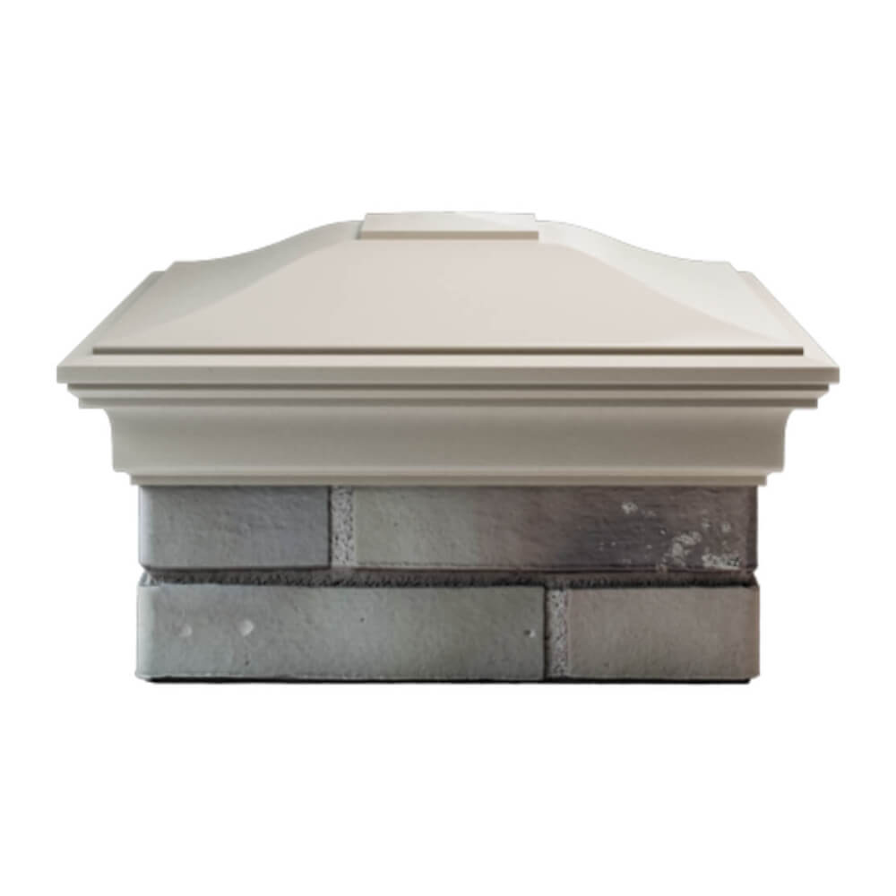 Колпак Zking Монблан Бежевый на столб 1.5х1.5 еврокирпича 0.7НФ (355х355мм) Одинцово фото