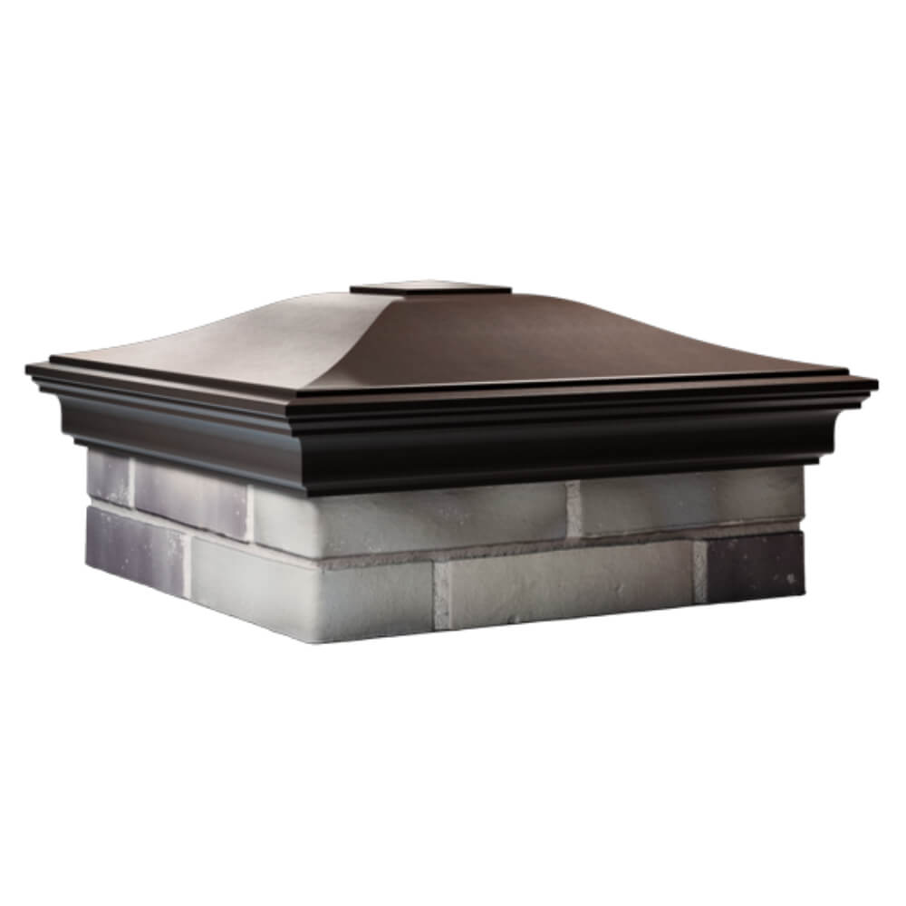 Колпак Zking Монблан Коричневый на столб 2х2 кирпича (515х515мм) в Одинцово фото