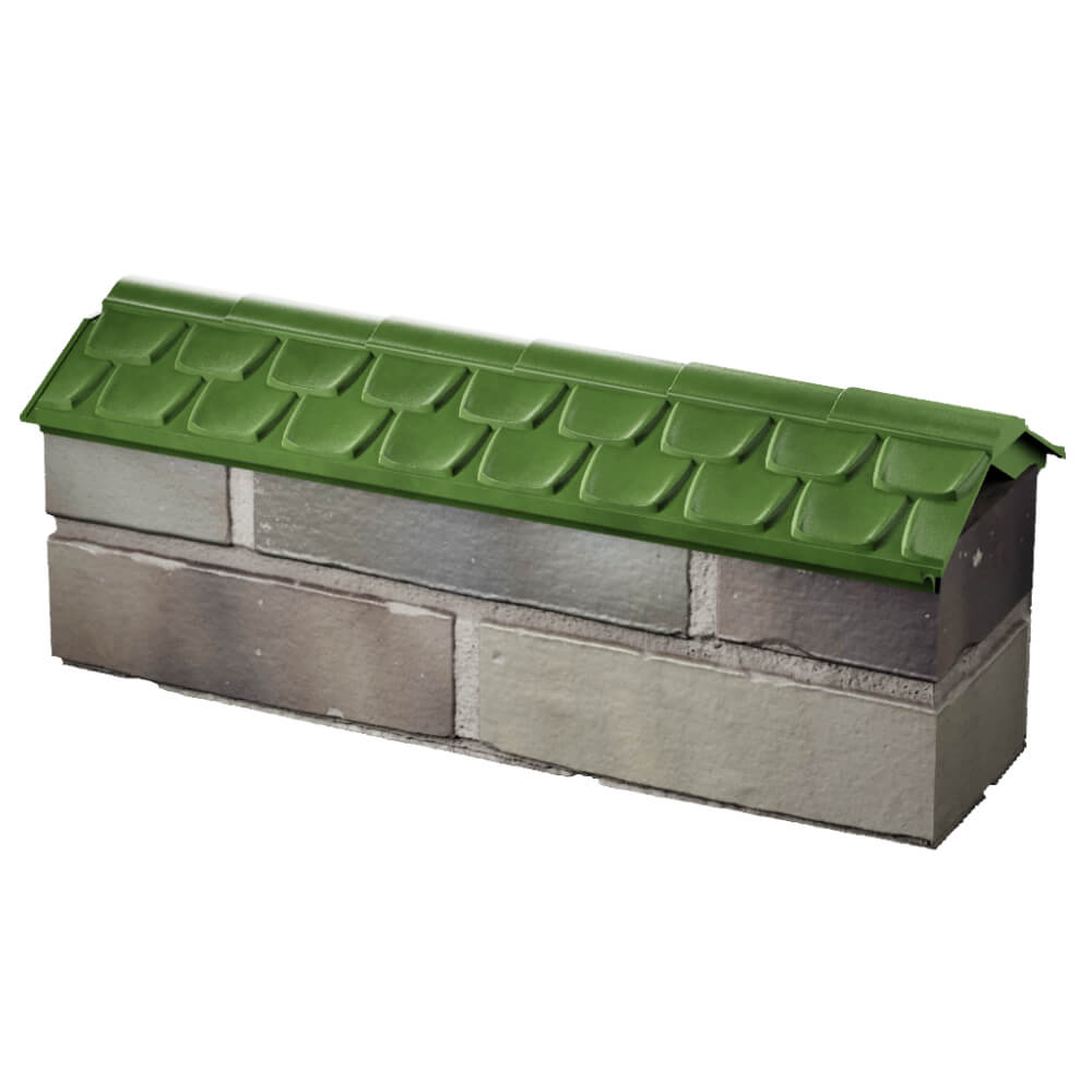 Парапет Zking Эльбрус Зеленый с посадкой на 0.5 кирпича (130мм) в Одинцово фото