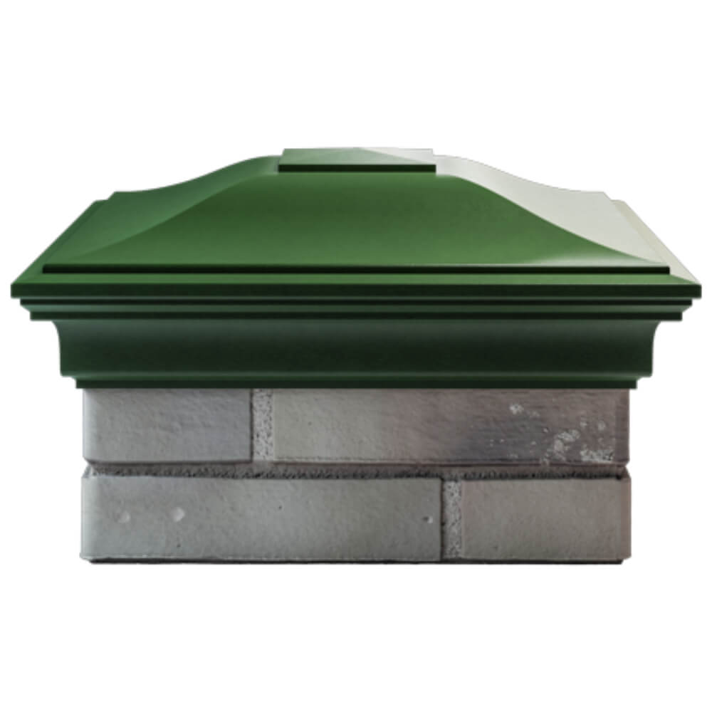 Колпак Zking Монблан Зеленый на столб 1.5х1.5 кирпича (385х385мм) Одинцово фото
