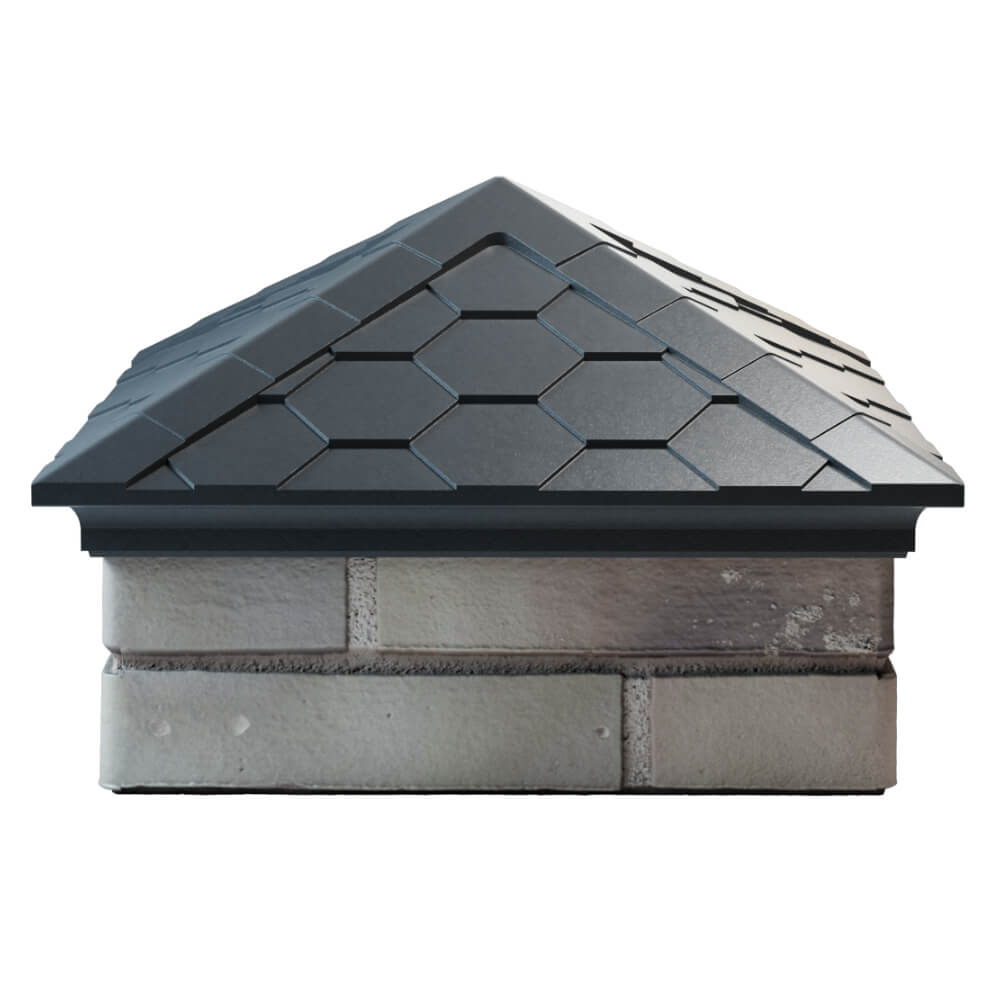 Колпак Zking Эверест Серый на столб 1.5х1.5 кирпича (390х390мм) Одинцово фото