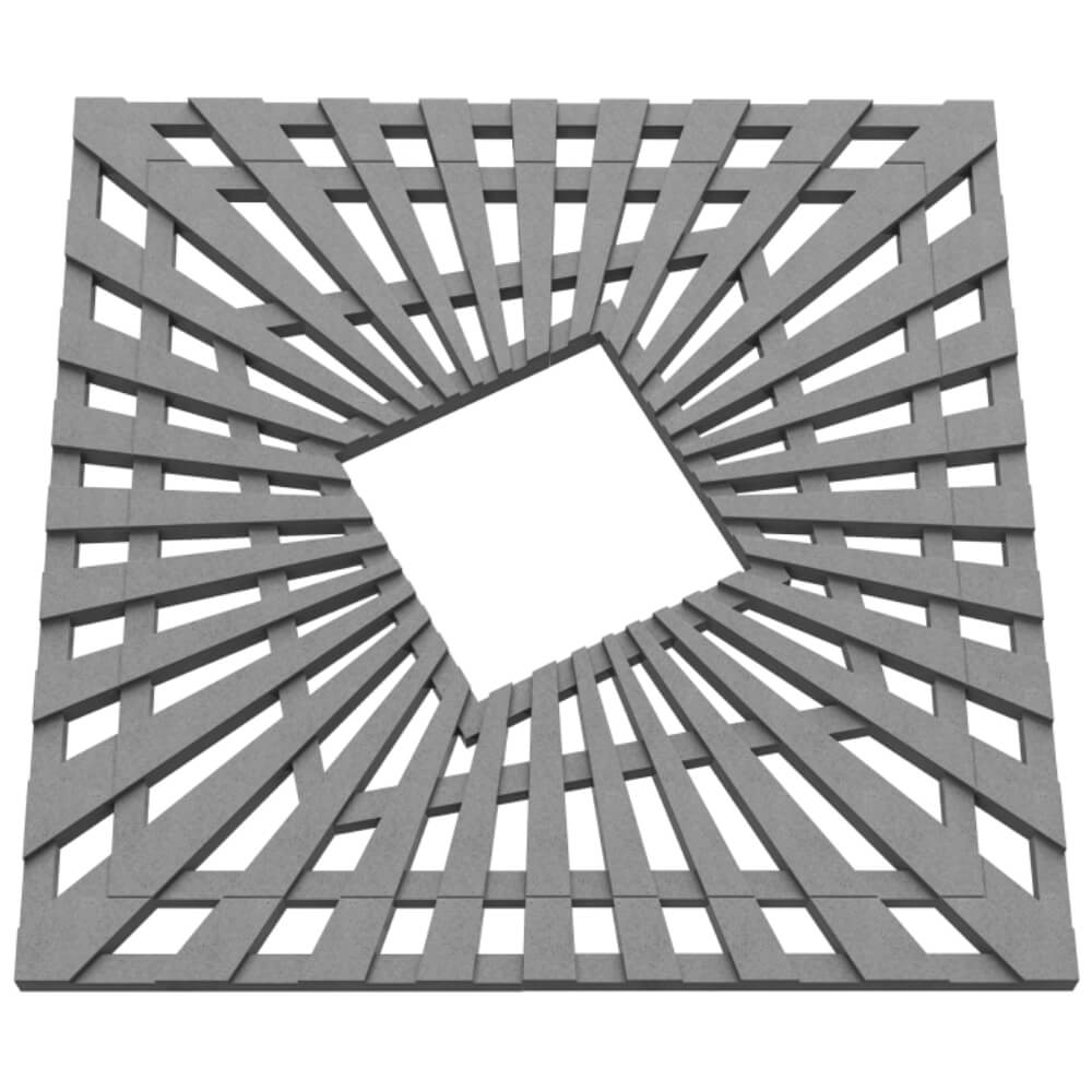 Приствольная решетка для дерева ZKING ATMOSPHERE 1.2х1.2м Серая в Одинцово фото