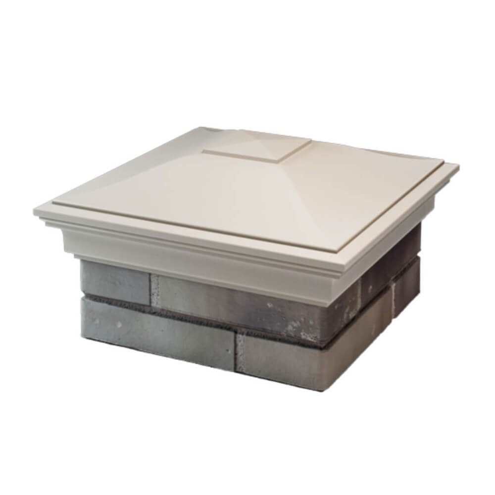 Колпак Zking Монблан Бежевый на столб 1.5х1.5 еврокирпича 0.7НФ (355х355мм) в Одинцово фото