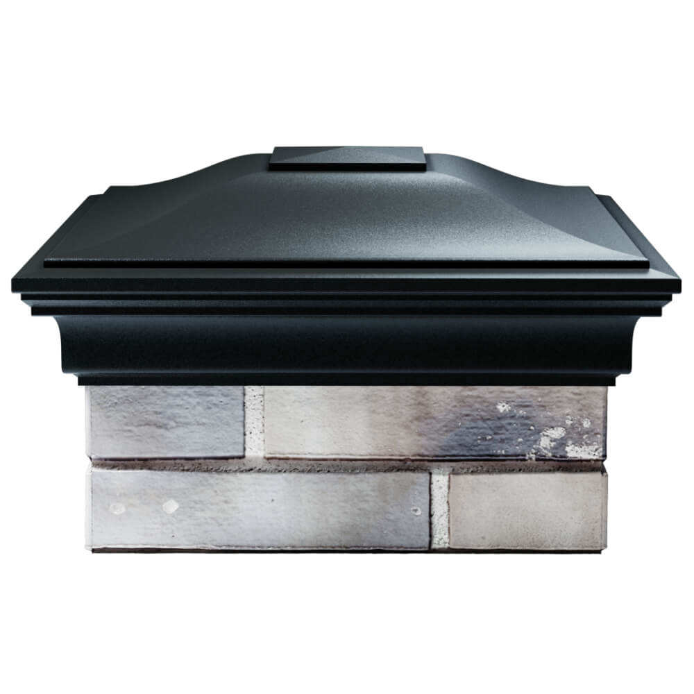 Колпак Zking Монблан Черный на столб 1.5х1.5 кирпича (385х385мм) Одинцово фото