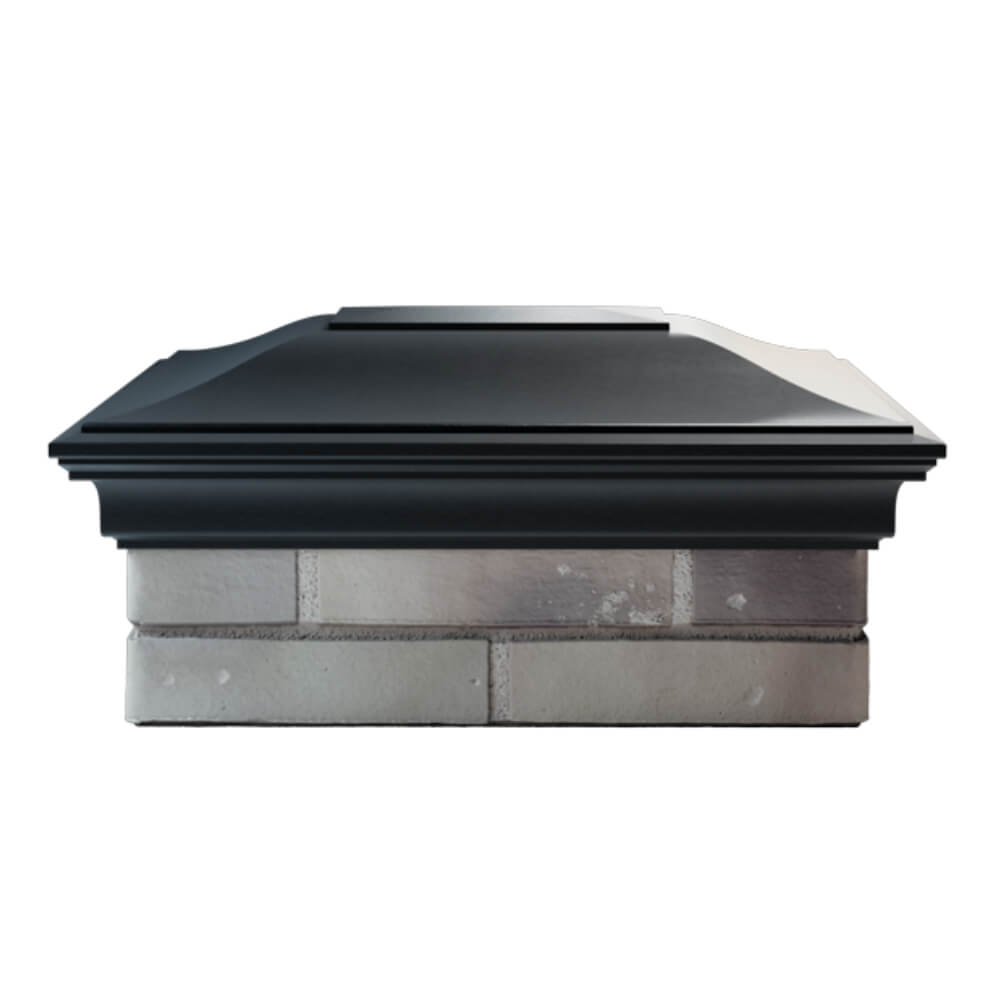 Колпак Zking Монблан Черный на столб 2х1.5 кирпича (515х385мм) в Одинцово фото