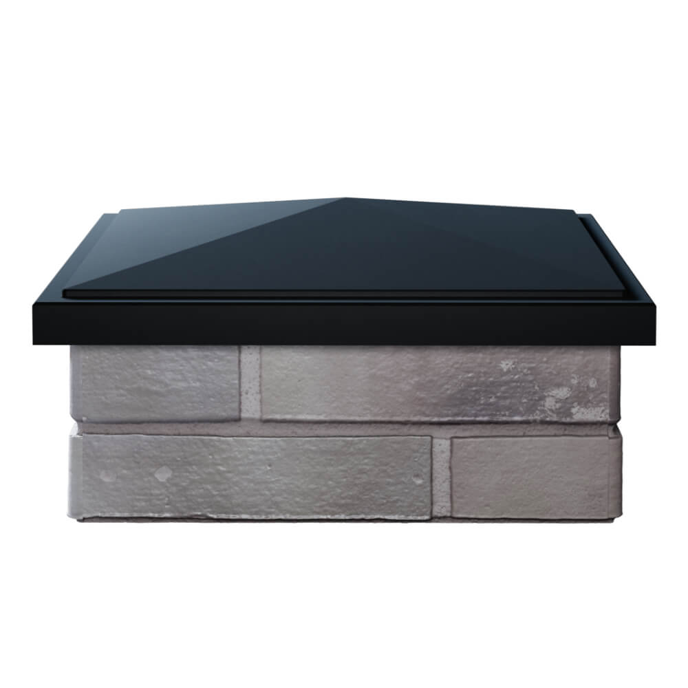 Колпак Zking БонаМоно Черный на столб 1.5х1.5 кирпича (385х385, 400х400мм) Одинцово фото