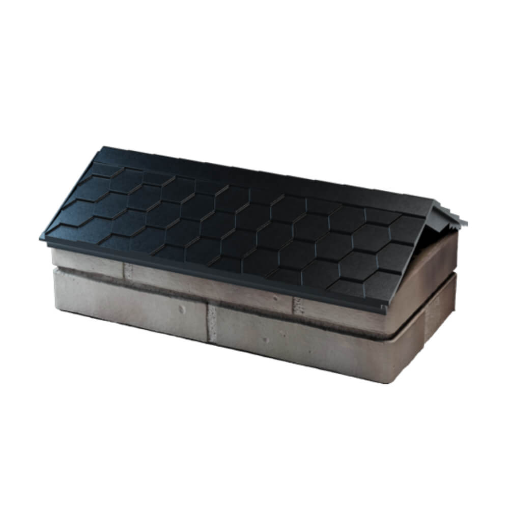 Парапет Zking Эверест Черный с посадкой на 1 кирпич (200/225/255мм) в Одинцово фото