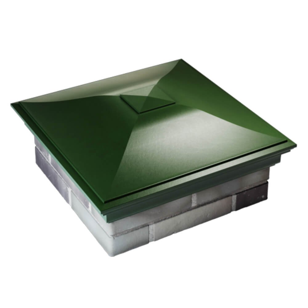 Колпак Zking Монблан Зеленый на столб 2х2 кирпича (515х515мм) Одинцово фото