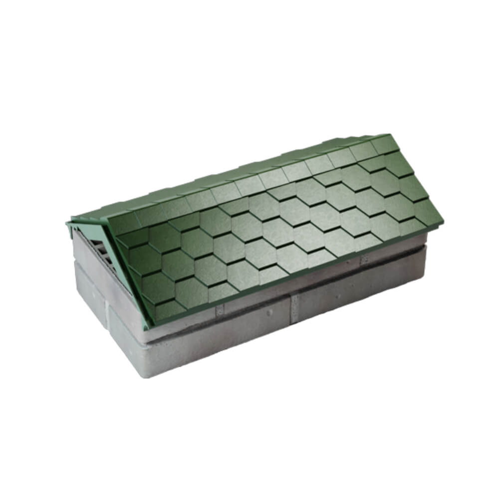 Парапет Zking Эверест Зеленый с посадкой на 1 кирпич (200/225/255мм) в Одинцово фото