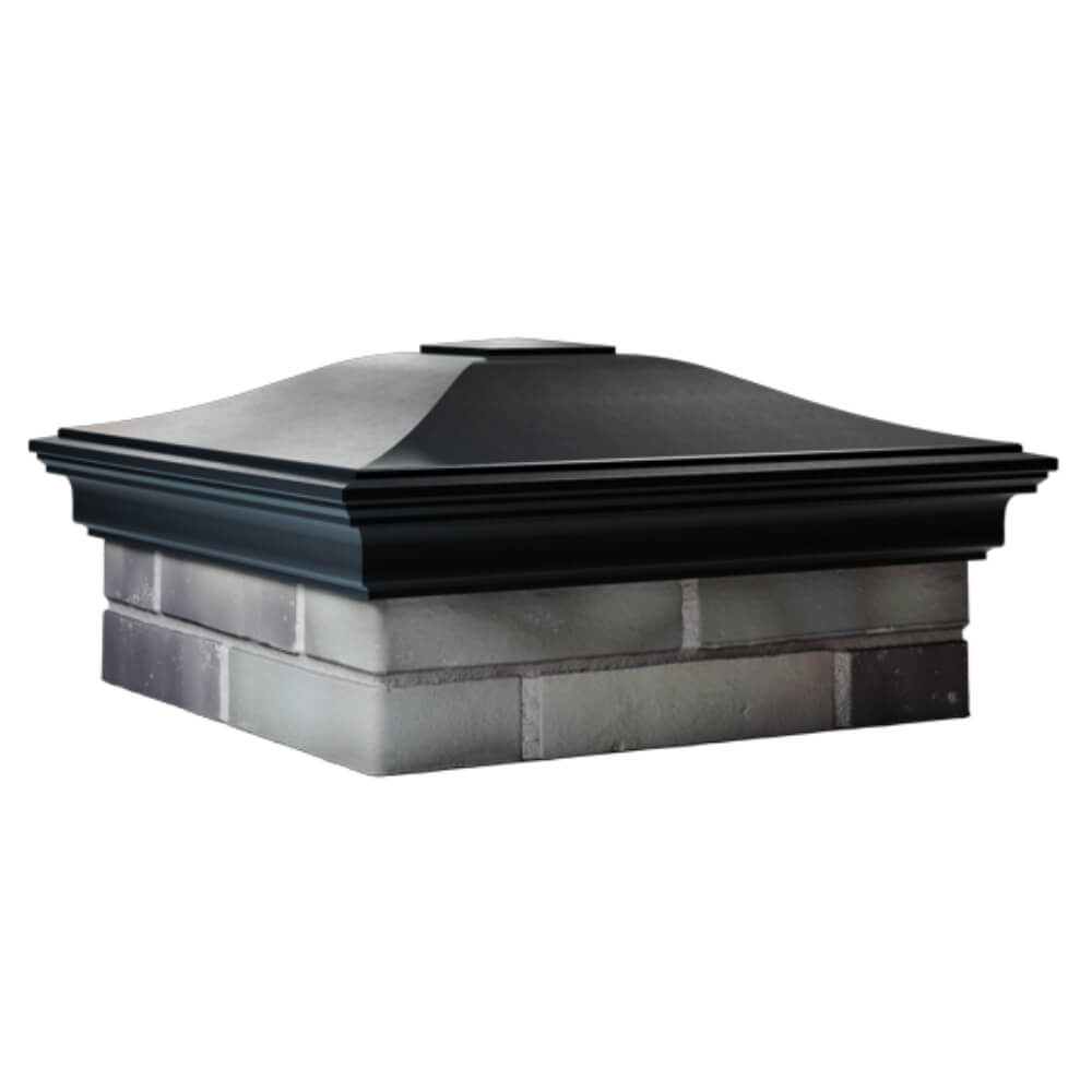 Колпак Zking Монблан Черный на столб 2х2 кирпича (515х515мм) в Одинцово фото