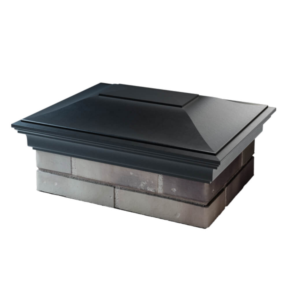 Колпак Zking Монблан Черный на столб 2х1.5 кирпича (515х385мм) в Одинцово фото