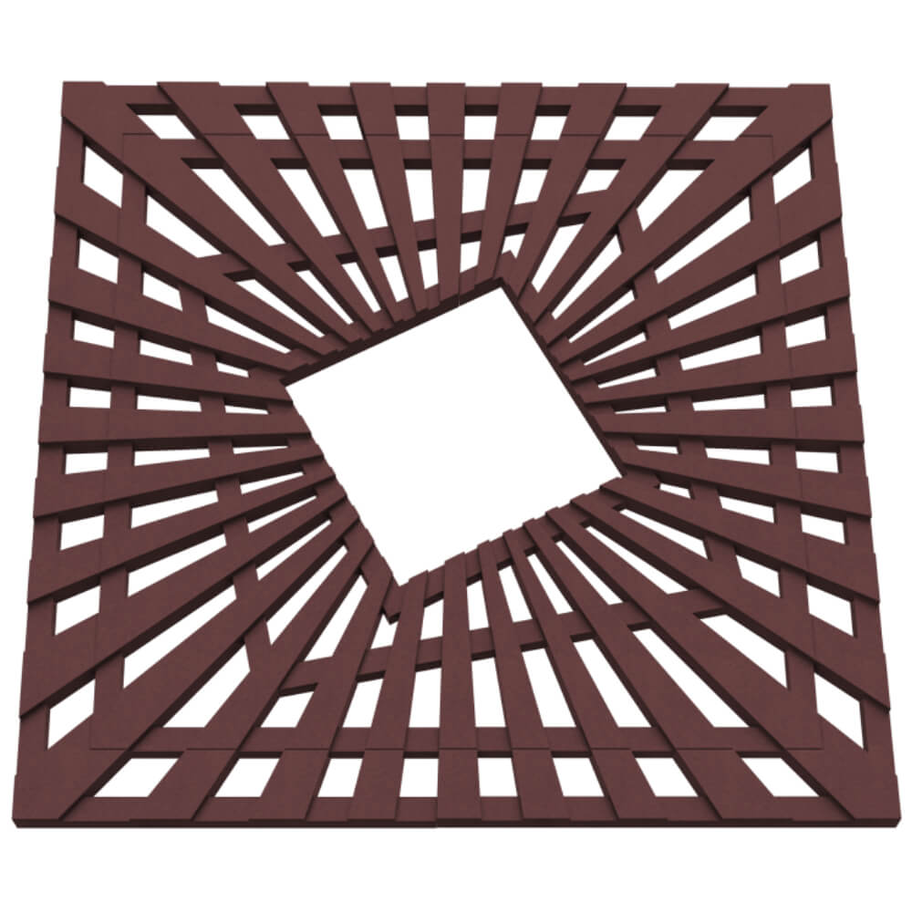 Приствольная решетка для дерева ZKING ATMOSPHERE 1.2х1.2м Коричневая в Одинцово фото