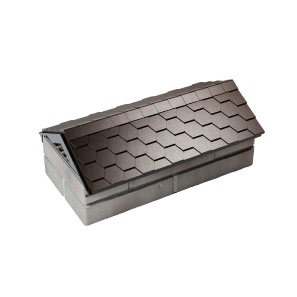 Парапет Zking Эверест Коричневый с посадкой на 1 кирпич (200/225/255мм) в Одинцово фото