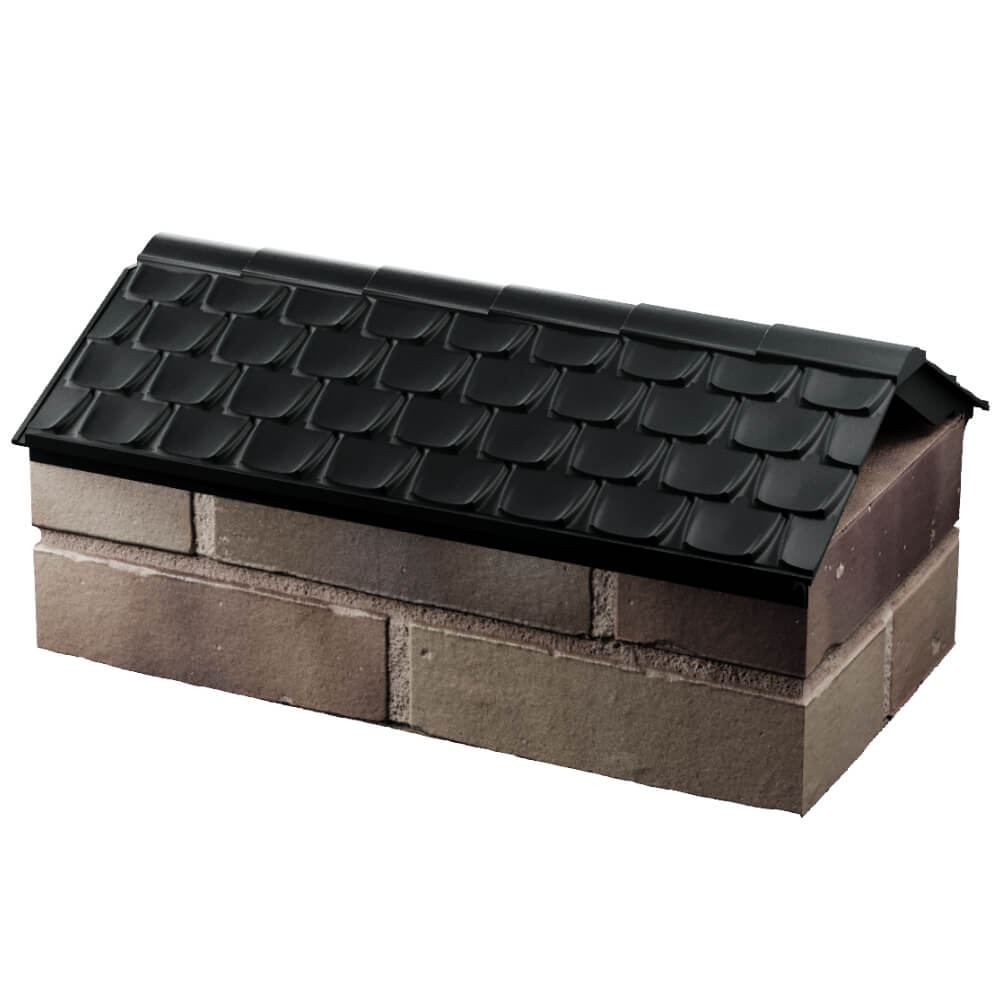 Парапет Zking Эльбрус Черный с посадкой на 1 кирпич (255мм) в Одинцово фото