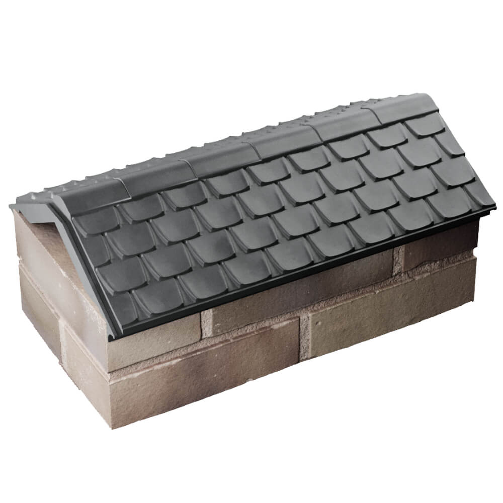 Парапет Zking Эльбрус Серый с посадкой на 1 кирпич (255мм) в Одинцово фото