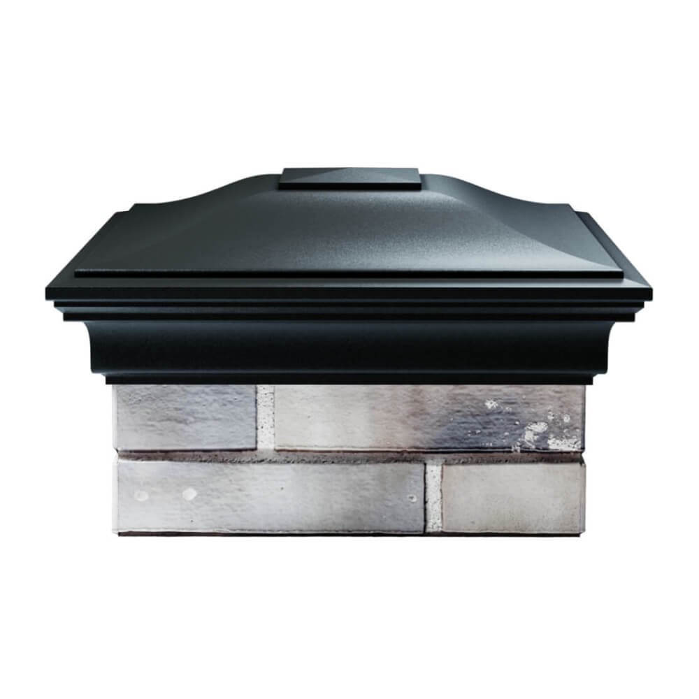 Колпак Zking Монблан Черный на столб 1.5х1.5 еврокирпича 0.7НФ (355х355мм) Одинцово фото