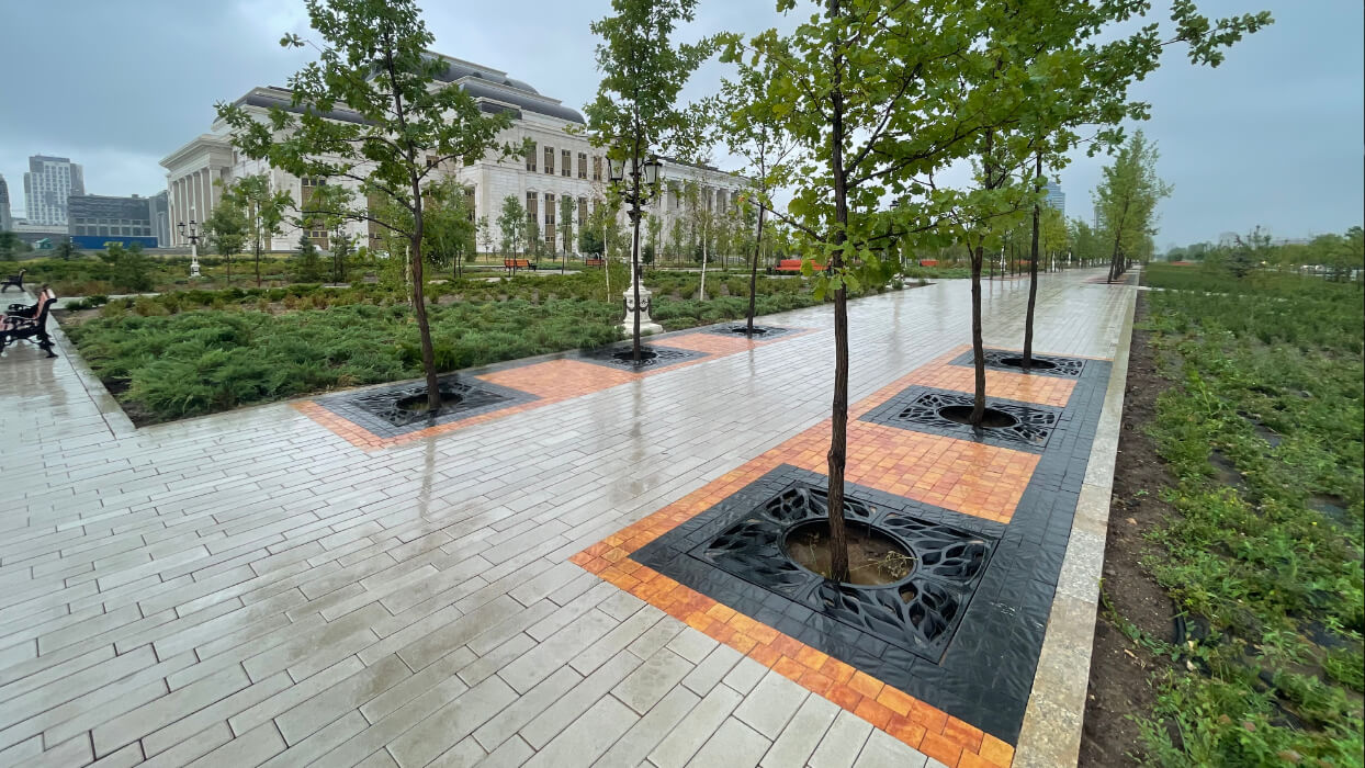 Приствольная решетка для дерева ZKING CRUST 1.2х1.2м Черная в Одинцово фото