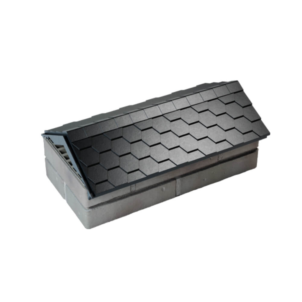 Парапет Zking Эверест Черный с посадкой на 1 кирпич (200/225/255мм) в Одинцово фото