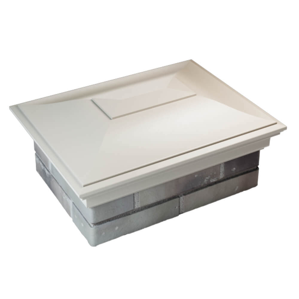 Колпак Zking Монблан Бежевый на столб 2х1.5 кирпича (515х385мм) Одинцово фото