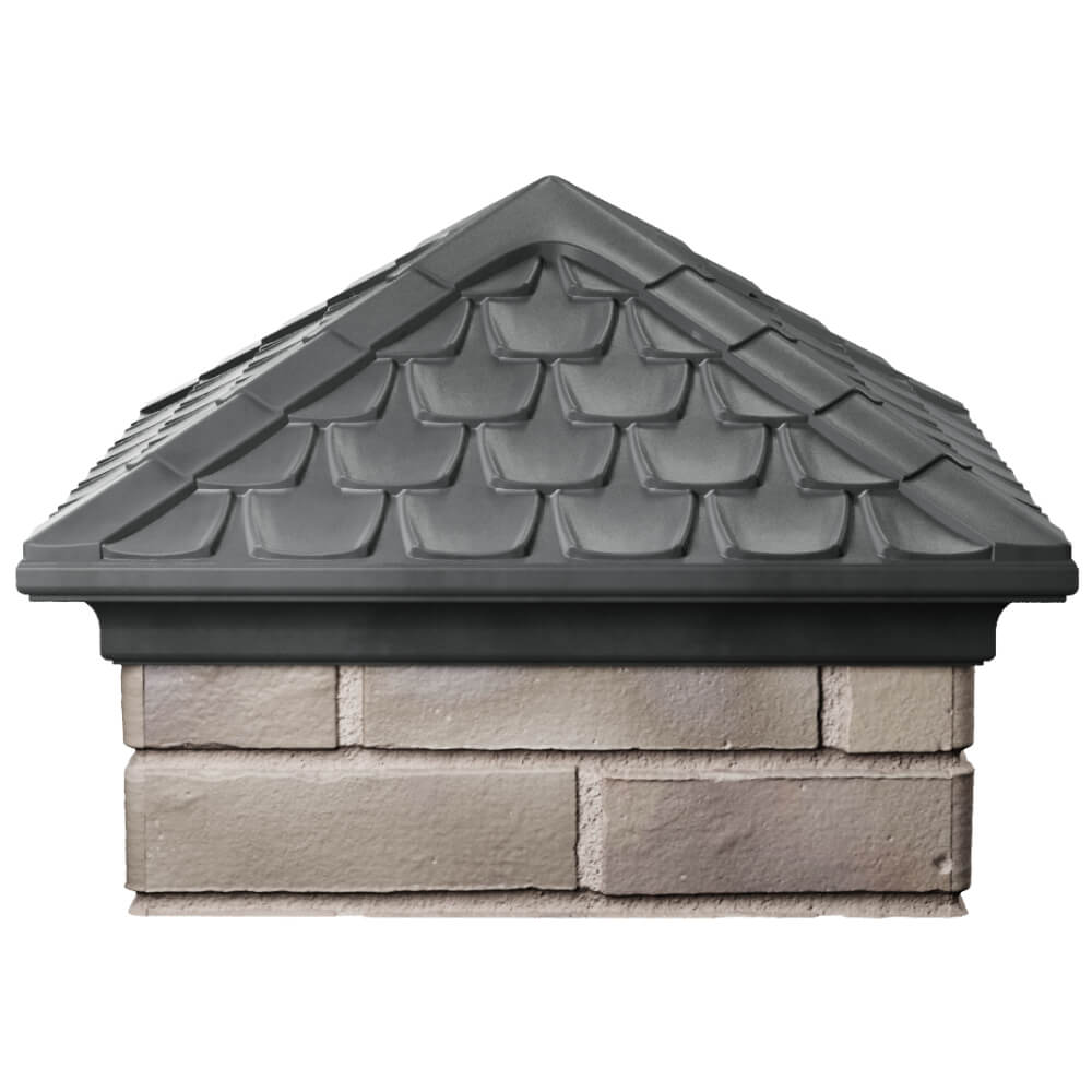 Колпак Zking Эльбрус Серый на столб 1.5х1.5 кирпича (385х385мм) Одинцово фото