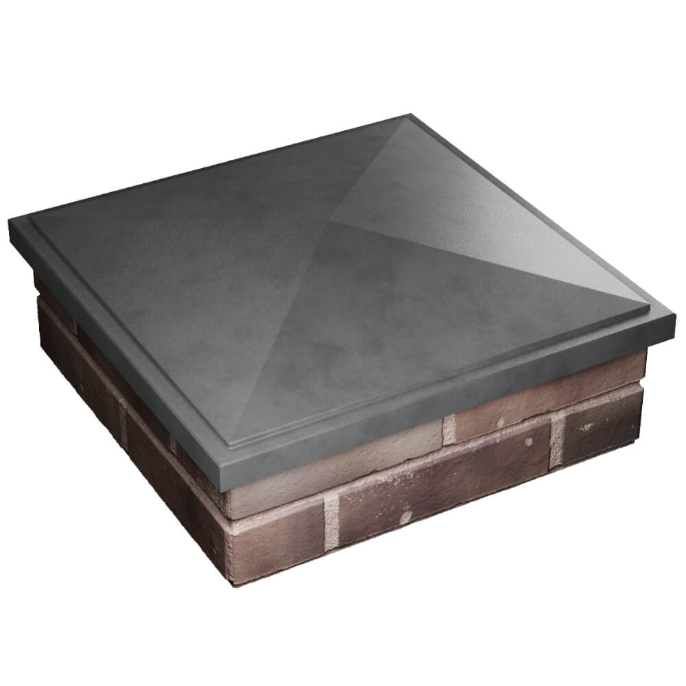 Колпак Zking БонаМоно Серый на столб 2х2 кирпича (515х515, 530х530мм) в Одинцово фото