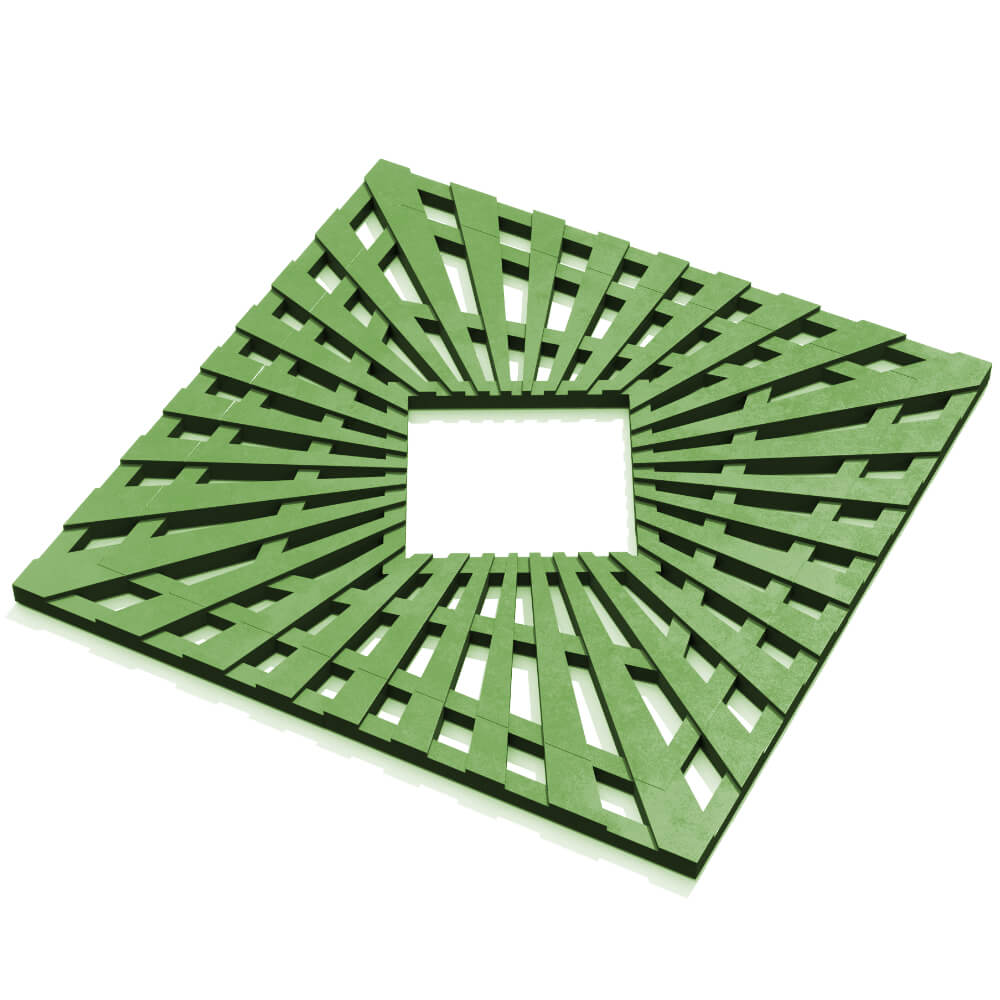 Приствольная решетка для дерева ZKING ATMOSPHERE 1.2х1.2м Зеленая в Одинцово фото