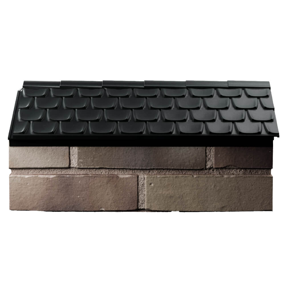 Парапет Zking Эльбрус Черный с посадкой на 1 кирпич (255мм) в Одинцово фото