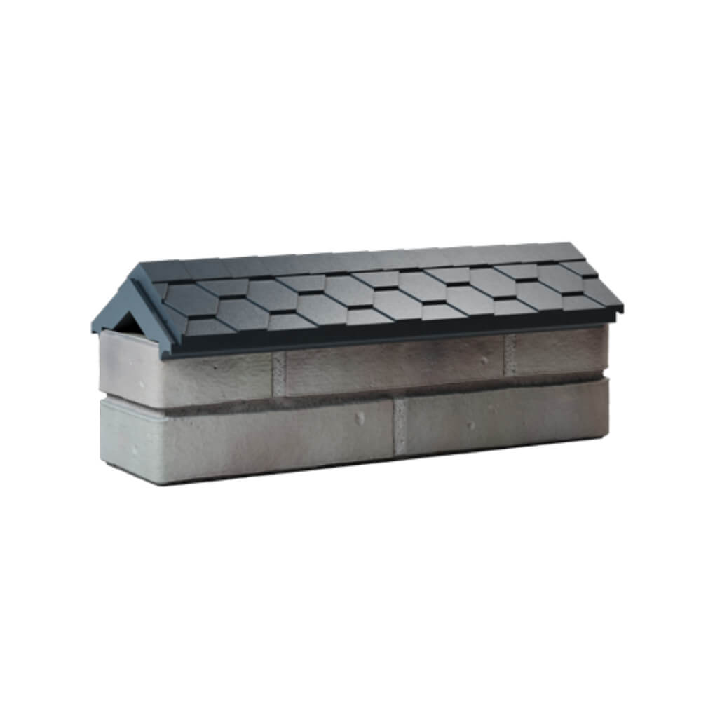 Парапет Zking Эверест Серый с посадкой на 0.5 кирпича (130мм) Одинцово фото