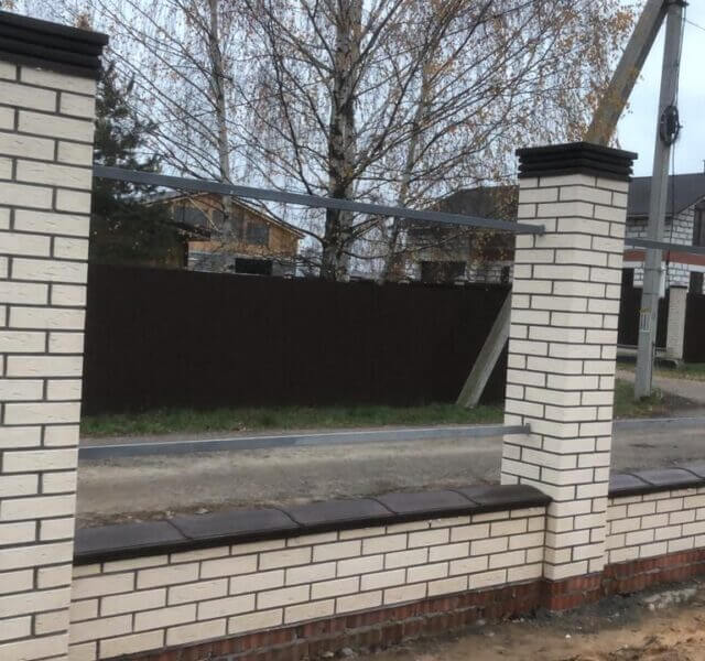 Колпак Zking Бона ХайТек Коричневый на столб 1.5х1.5 кирпича (385х385мм) в Одинцово фото