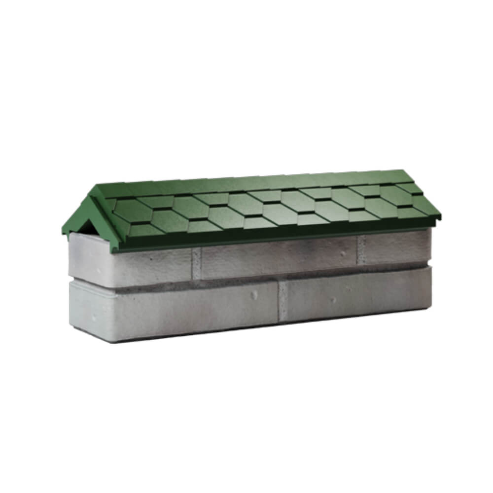 Парапет Zking Эверест Зеленый с посадкой на 0.5 кирпича (130мм) Одинцово фото