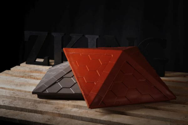 Колпак Zking Эверест Красный на столб 1.5х1.5 кирпича (390х390мм) в Одинцово фото