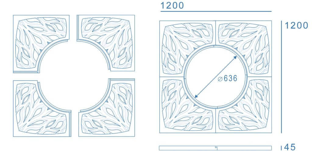 Приствольная решетка для дерева ZKING CRUST 1.2х1.2м Черная в Одинцово фото