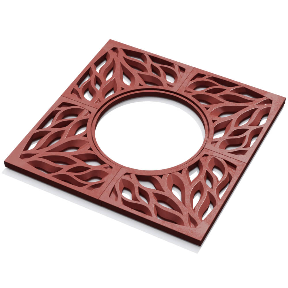 Приствольная решетка для дерева ZKING CRUST 1.2х1.2м Красная в Одинцово фото