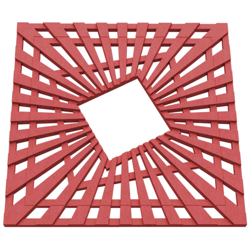 Приствольная решетка для дерева ZKING ATMOSPHERE 1.2х1.2м Красная в Одинцово фото