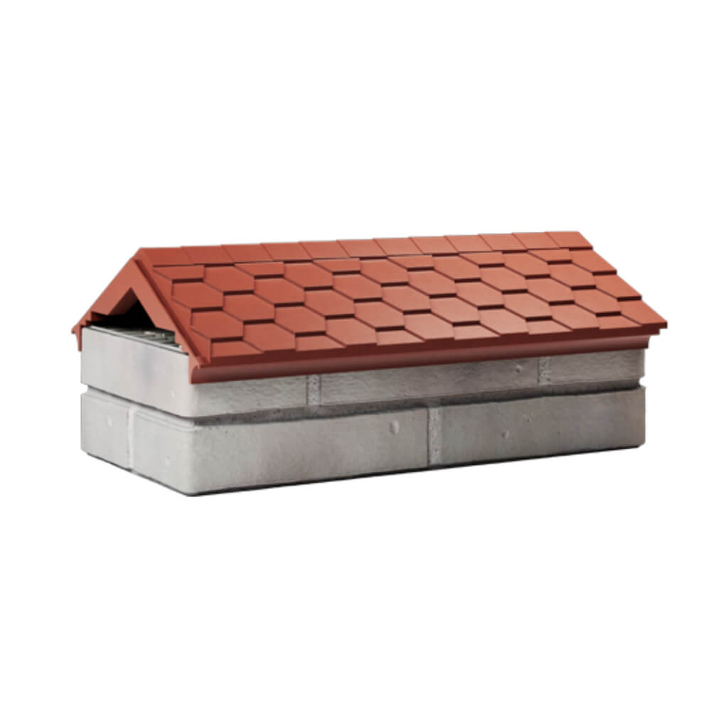 Парапет Zking Эверест Красный с посадкой на 1 кирпич (200/225/255мм) Одинцово фото