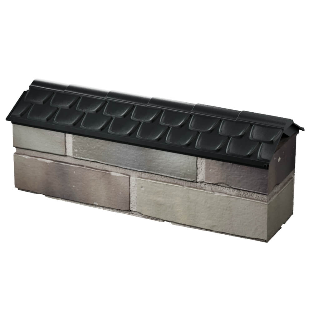 Парапет Zking Эльбрус Черный с посадкой на 0.5 кирпича (130мм) в Одинцово фото