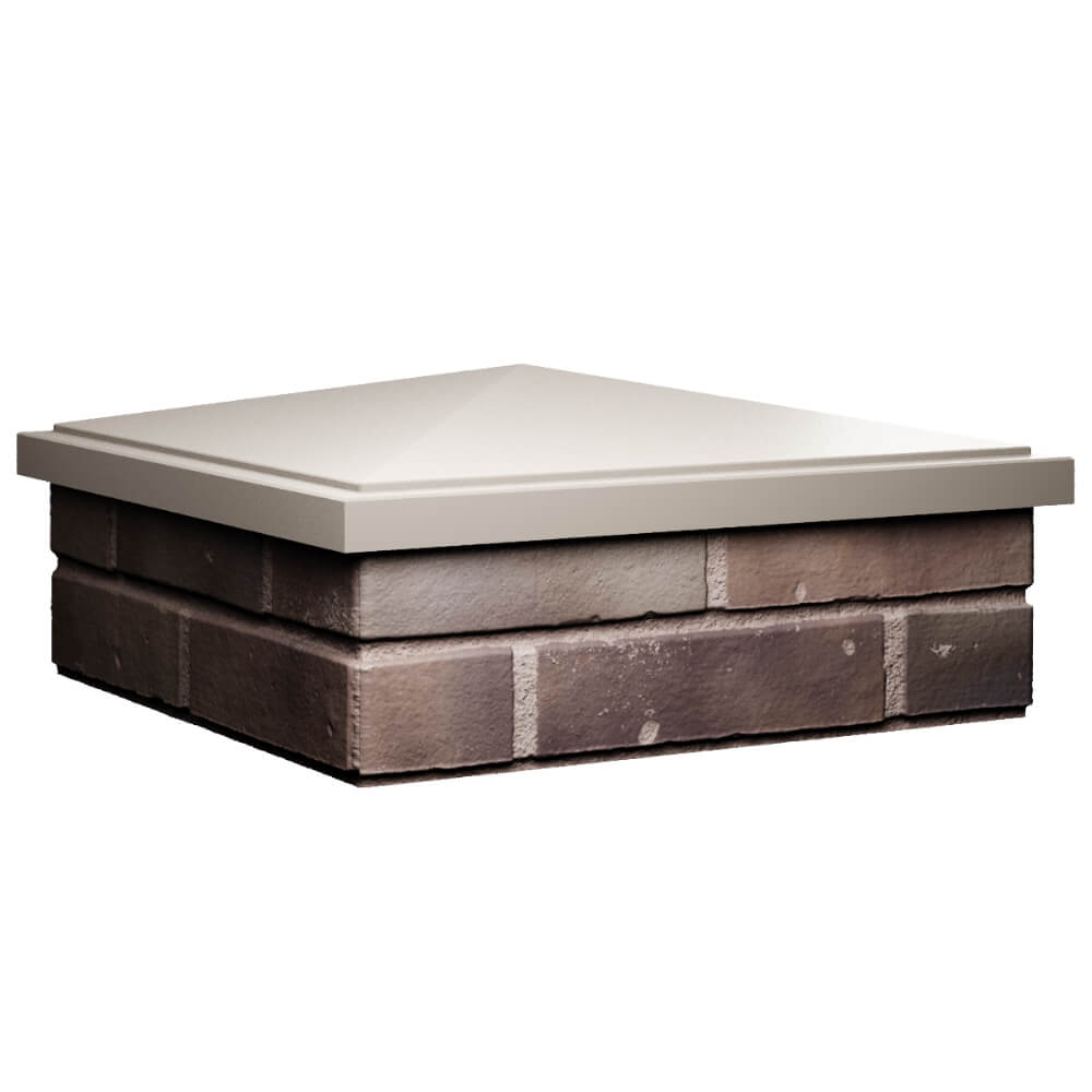 Колпак Zking БонаМоно Бежевый на столб 2х2 кирпича (515х515, 530х530мм) в Одинцово фото